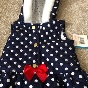 Baby girl puffer vest. Size 24 months. NWT.